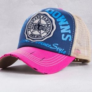 Letter Embroidery Trucker Hat